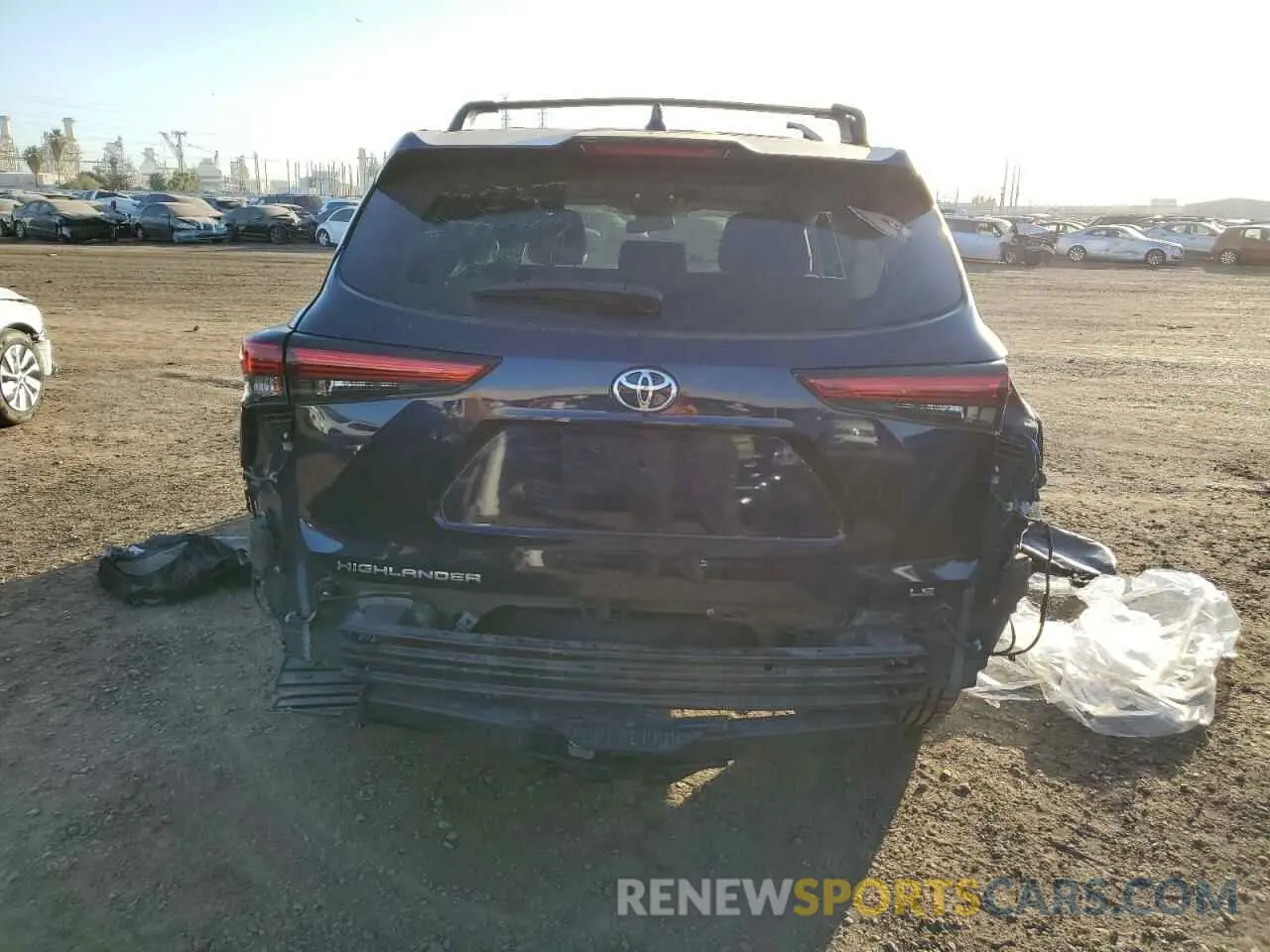 6 fotografías del automóvil dañado 5TDZZRAH9LS512217 TOYOTA HIGHLANDER 2020