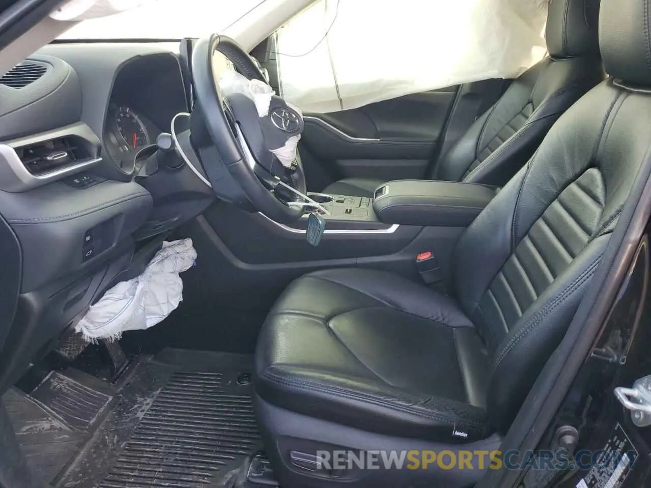 7 fotografías del automóvil dañado 5TDZZRAHXLS502375 TOYOTA HIGHLANDER 2020