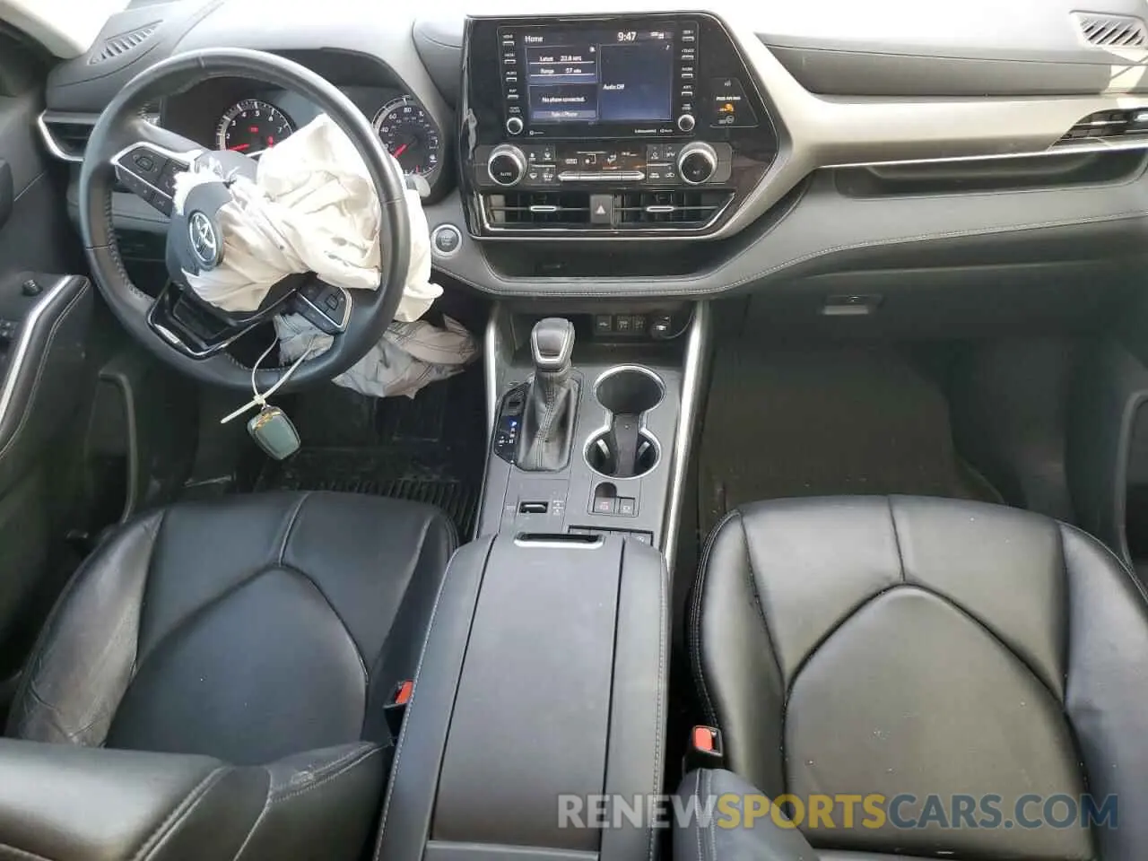 8 fotografías del automóvil dañado 5TDZZRAHXLS502375 TOYOTA HIGHLANDER 2020