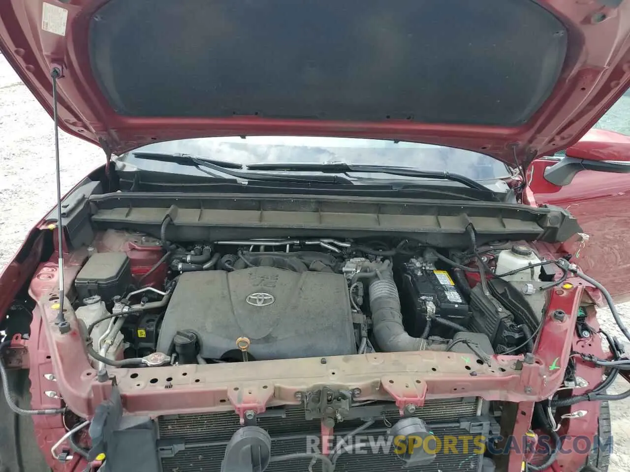 12 fotografías del automóvil dañado 5TDZZRAHXLS505907 TOYOTA HIGHLANDER 2020