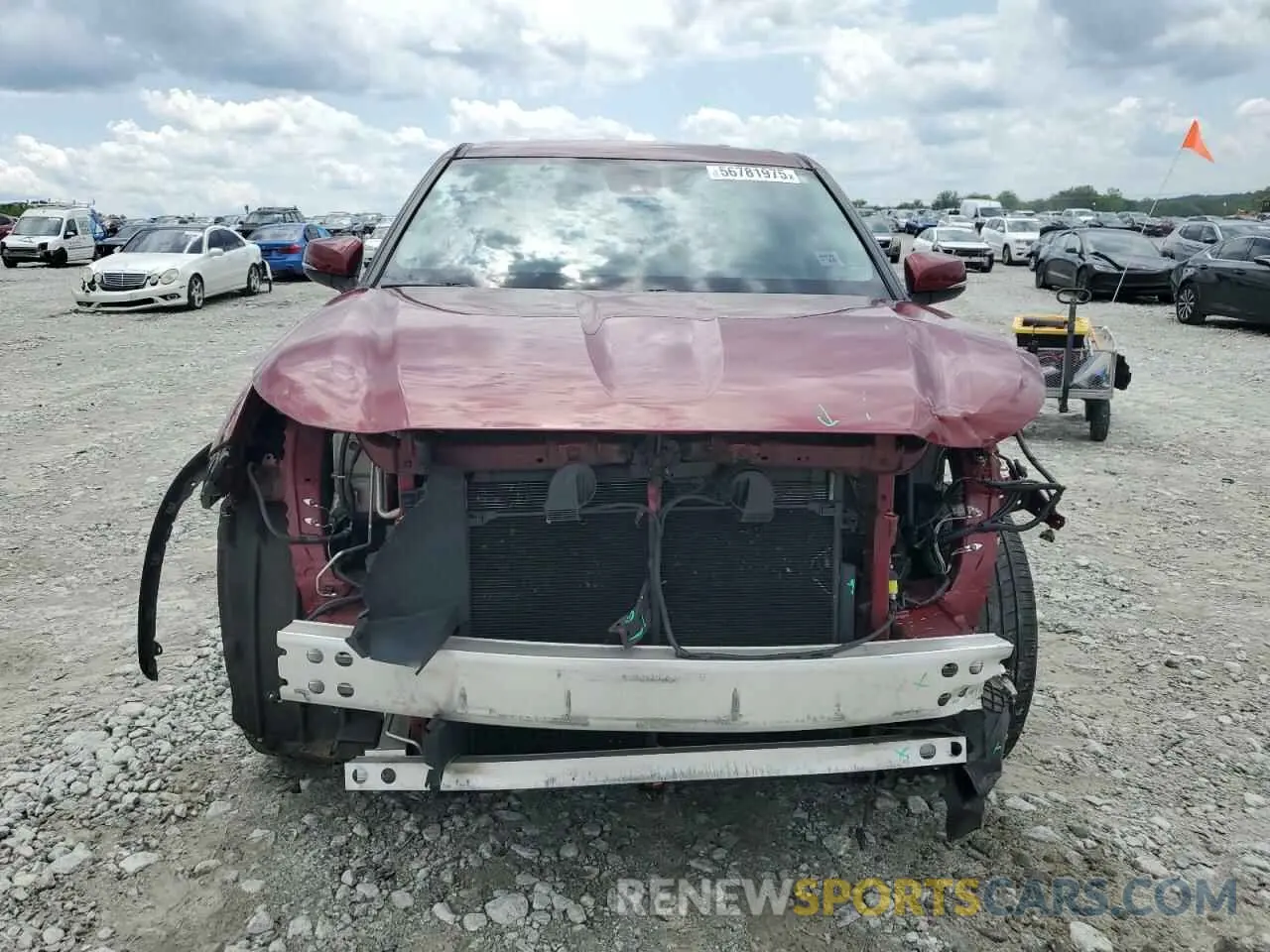 5 fotografías del automóvil dañado 5TDZZRAHXLS505907 TOYOTA HIGHLANDER 2020