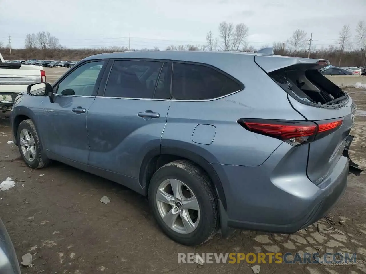 2 fotografías del automóvil dañado 5TDBBRCH1MS054788 TOYOTA HIGHLANDER 2021