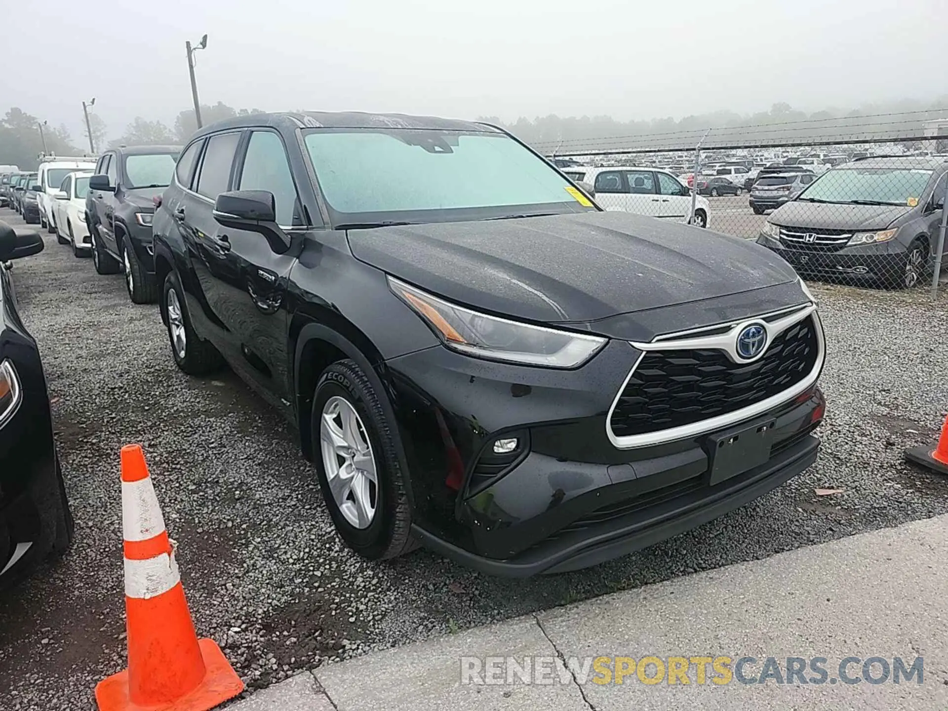 8 fotografías del automóvil dañado 5TDBBRCH2MS051284 TOYOTA HIGHLANDER 2021
