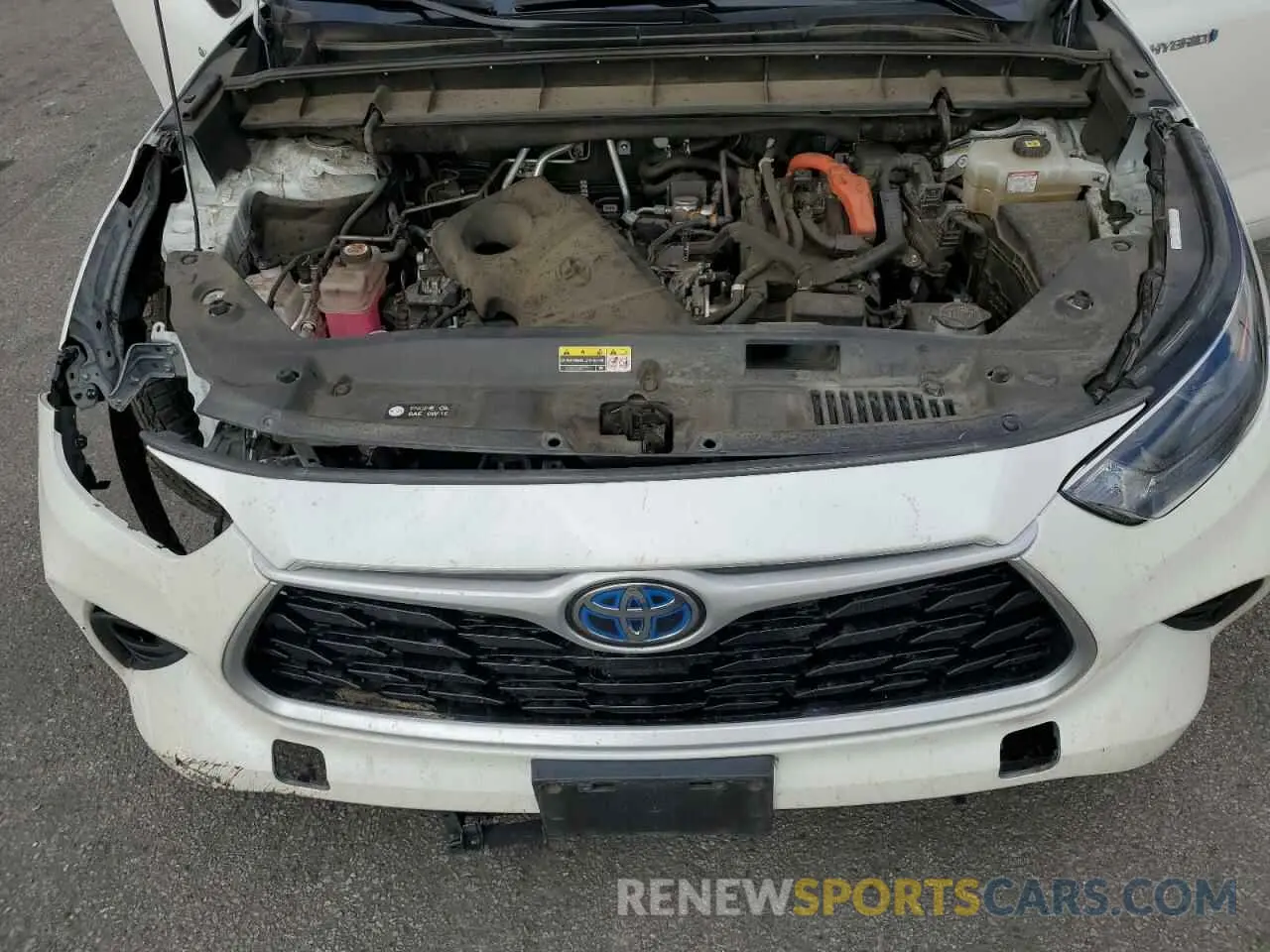 12 fotografías del automóvil dañado 5TDBBRCH2MS520387 TOYOTA HIGHLANDER 2021
