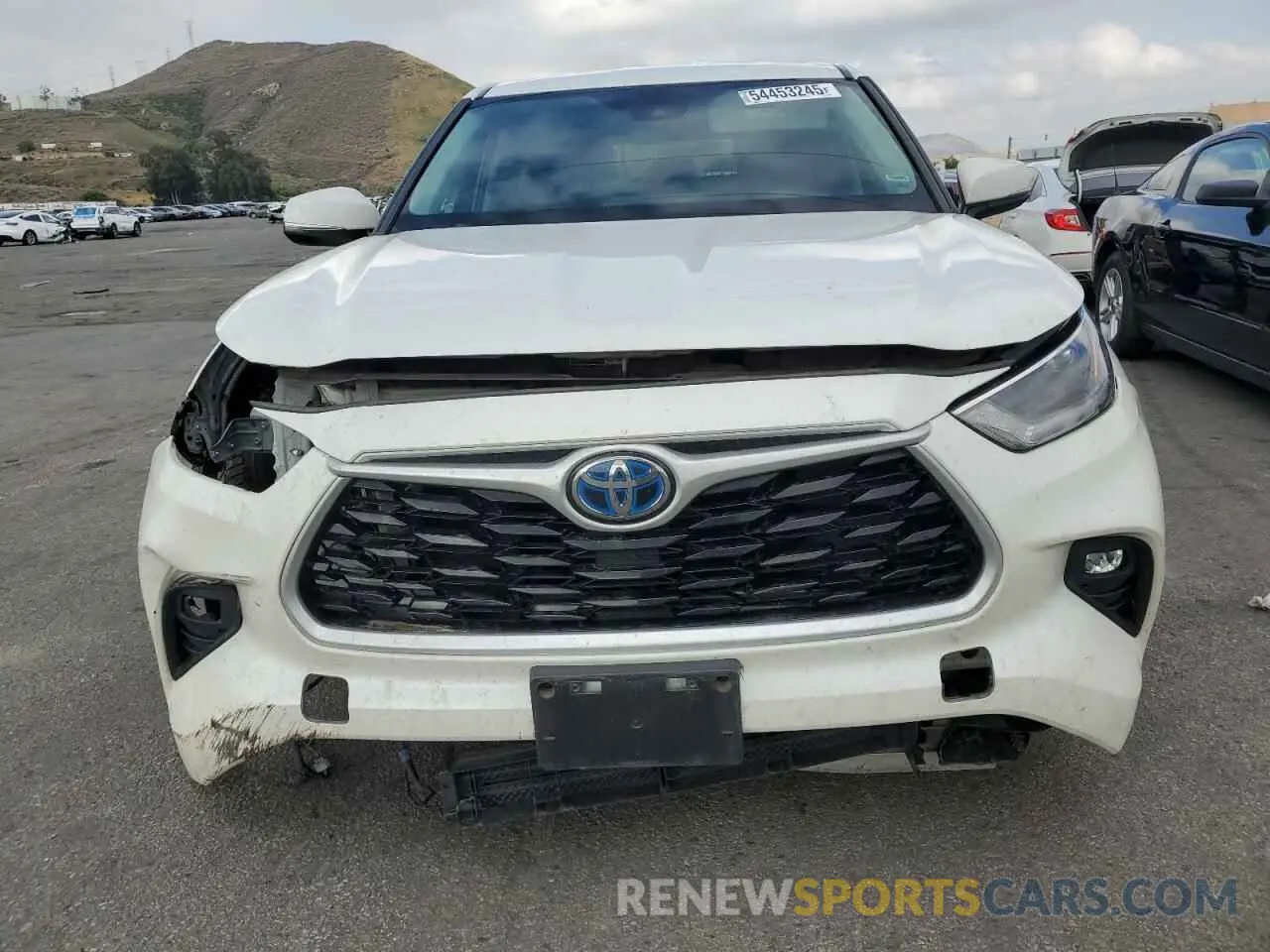 5 fotografías del automóvil dañado 5TDBBRCH2MS520387 TOYOTA HIGHLANDER 2021