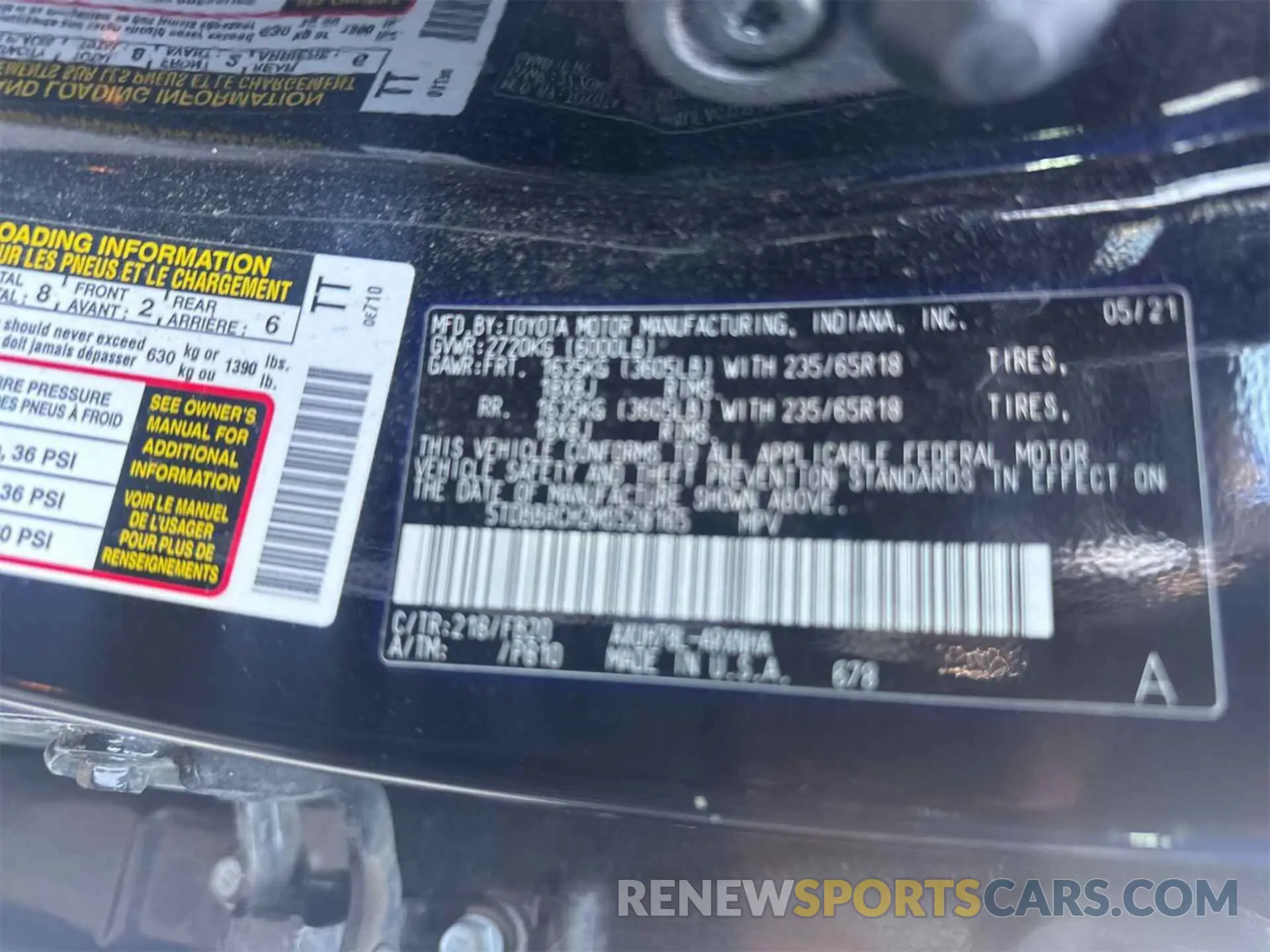18 fotografías del automóvil dañado 5TDBBRCH2MS528165 TOYOTA HIGHLANDER 2021