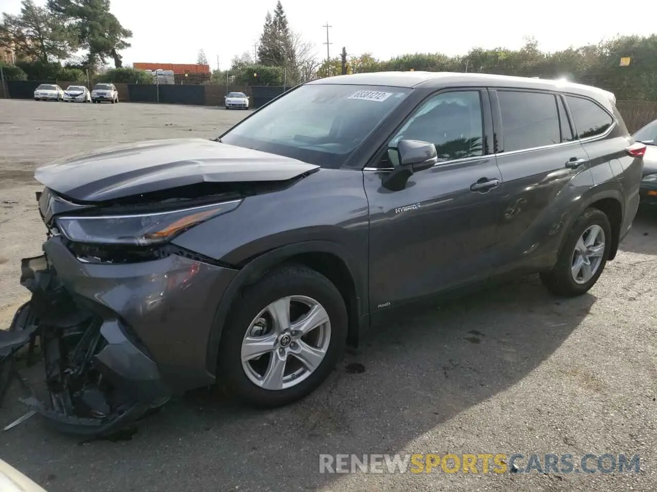 1 fotografías del automóvil dañado 5TDBBRCH4MS523923 TOYOTA HIGHLANDER 2021