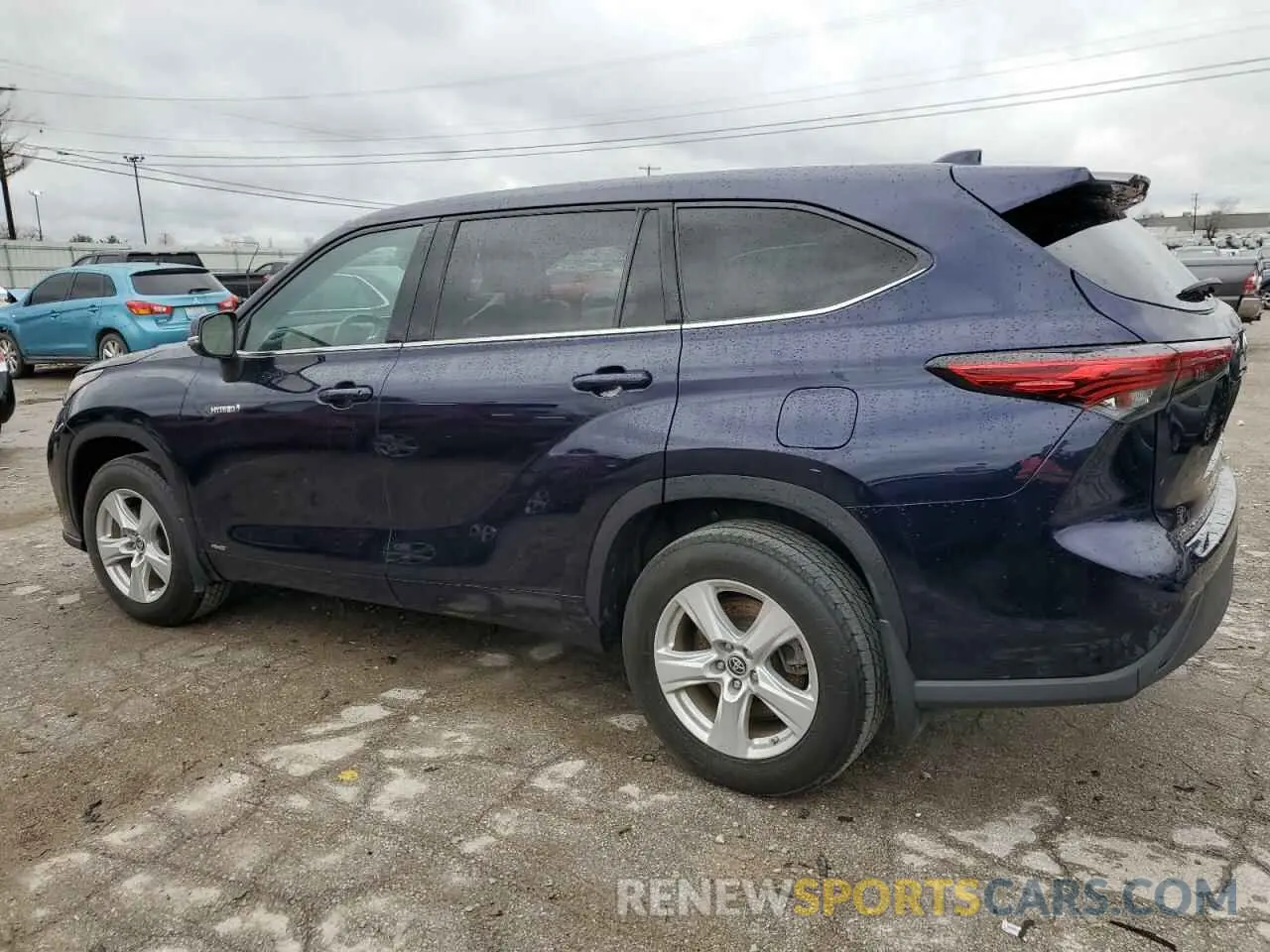 2 fotografías del automóvil dañado 5TDBBRCH5MS532923 TOYOTA HIGHLANDER 2021