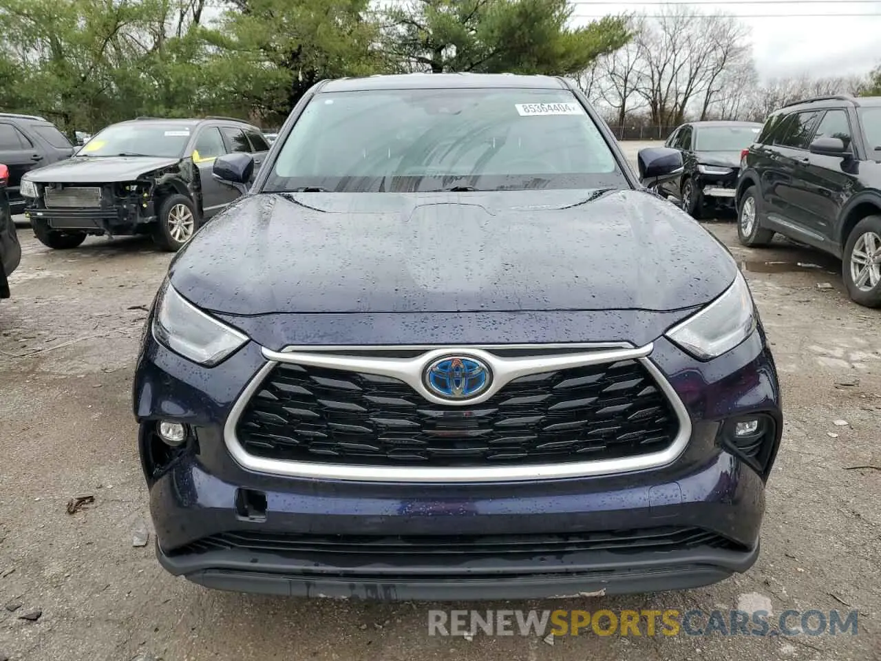 5 fotografías del automóvil dañado 5TDBBRCH5MS532923 TOYOTA HIGHLANDER 2021