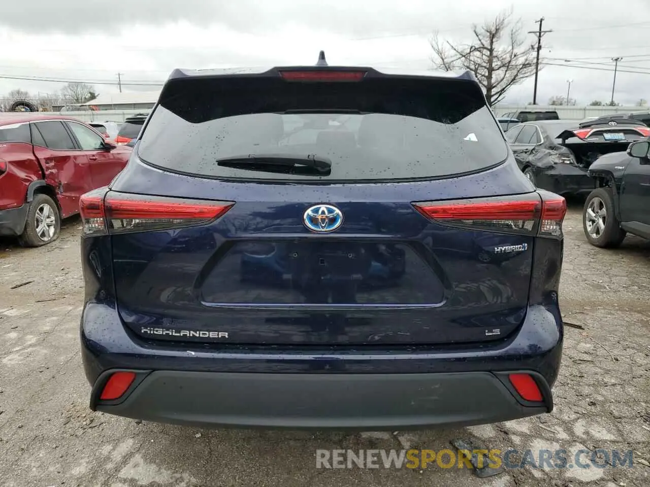 6 fotografías del automóvil dañado 5TDBBRCH5MS532923 TOYOTA HIGHLANDER 2021