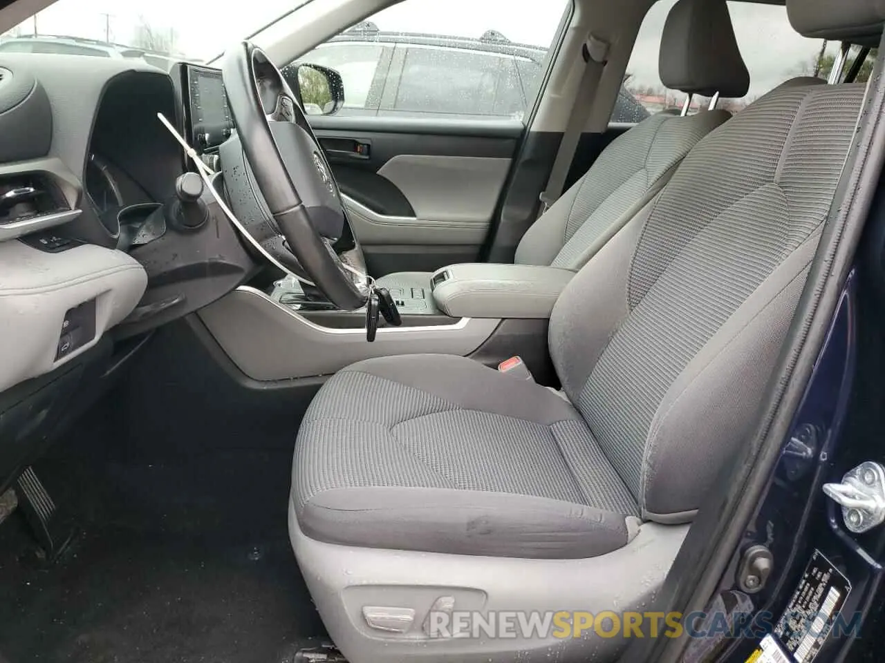 7 fotografías del automóvil dañado 5TDBBRCH5MS532923 TOYOTA HIGHLANDER 2021