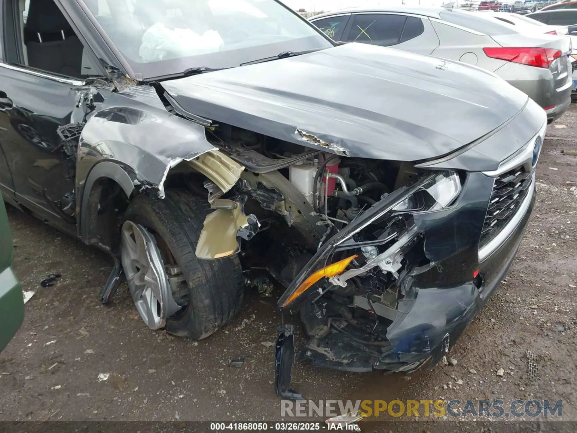 6 fotografías del automóvil dañado 5TDBBRCH6MS519338 TOYOTA HIGHLANDER 2021