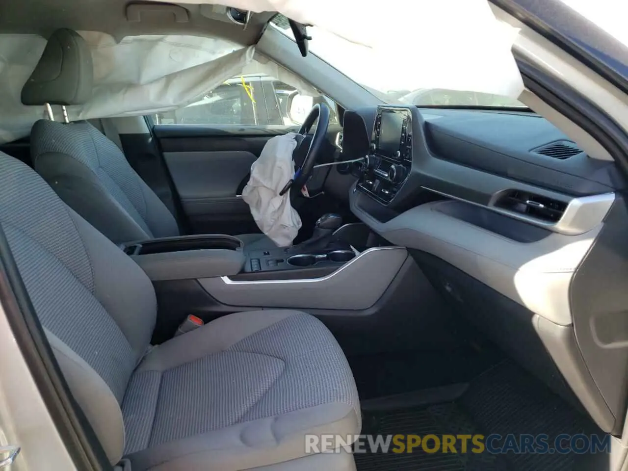 5 fotografías del automóvil dañado 5TDBBRCH7MS514343 TOYOTA HIGHLANDER 2021