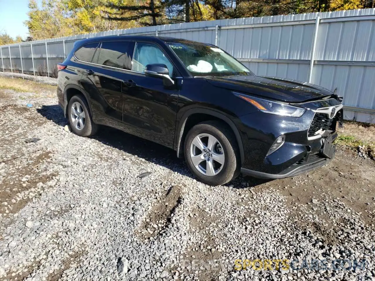 1 fotografías del automóvil dañado 5TDBZRBH0MS106411 TOYOTA HIGHLANDER 2021