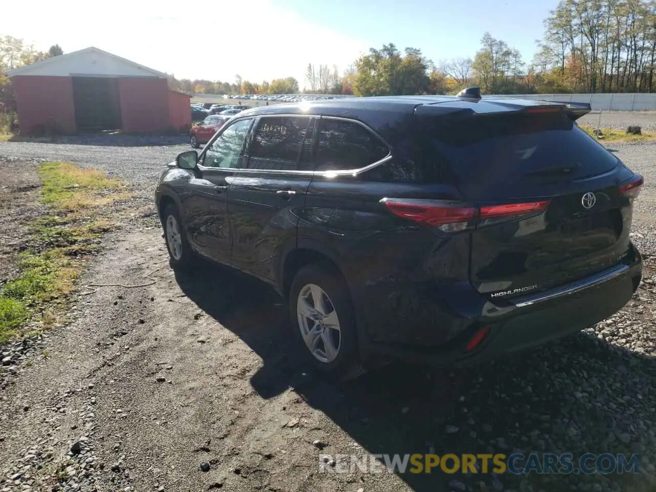 3 fotografías del automóvil dañado 5TDBZRBH0MS106411 TOYOTA HIGHLANDER 2021