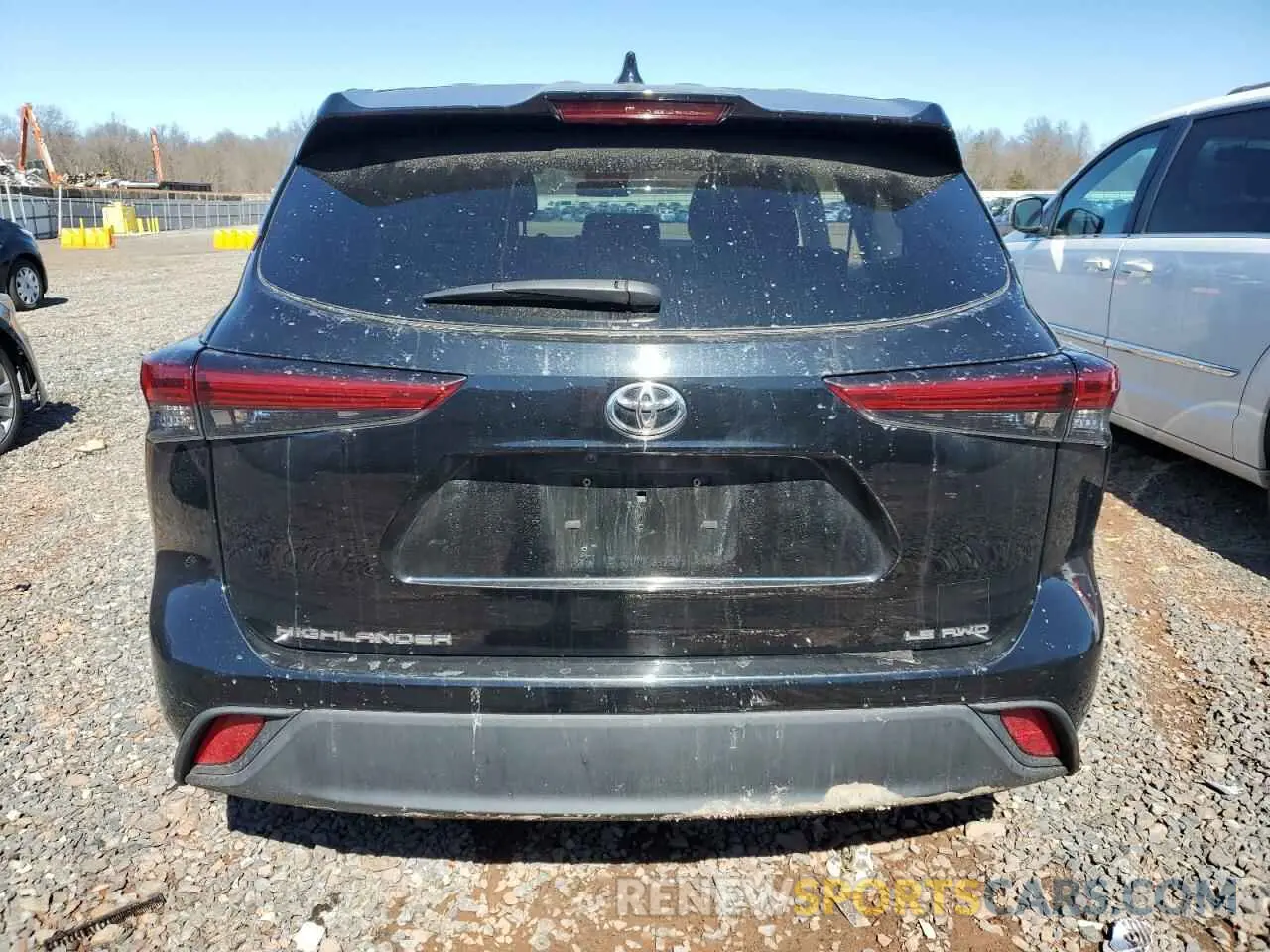 6 fotografías del automóvil dañado 5TDBZRBH0MS123077 TOYOTA HIGHLANDER 2021