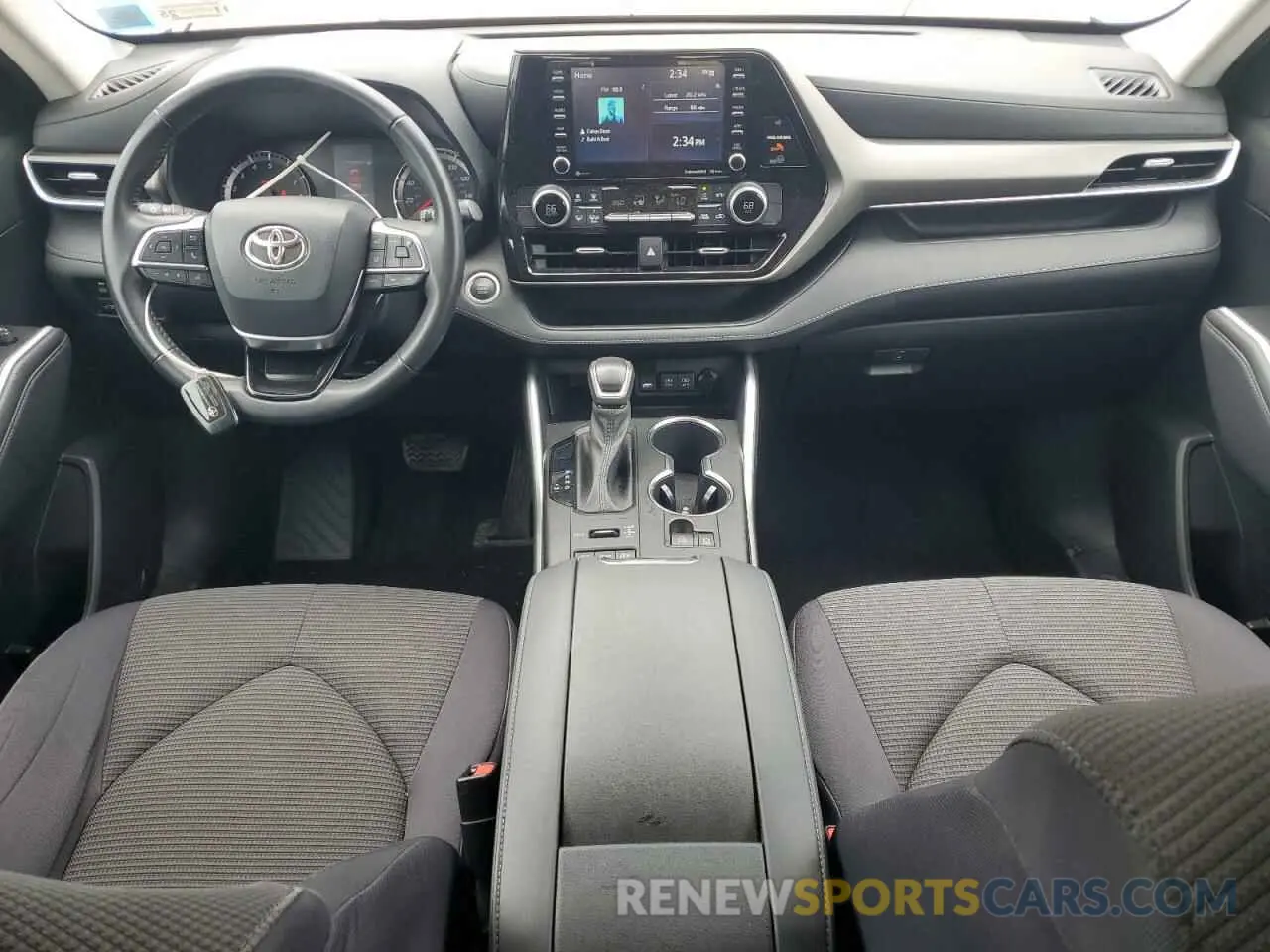 8 fotografías del automóvil dañado 5TDBZRBH0MS138565 TOYOTA HIGHLANDER 2021