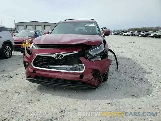 12 fotografías del automóvil dañado 5TDBZRBH1MS104473 TOYOTA HIGHLANDER 2021