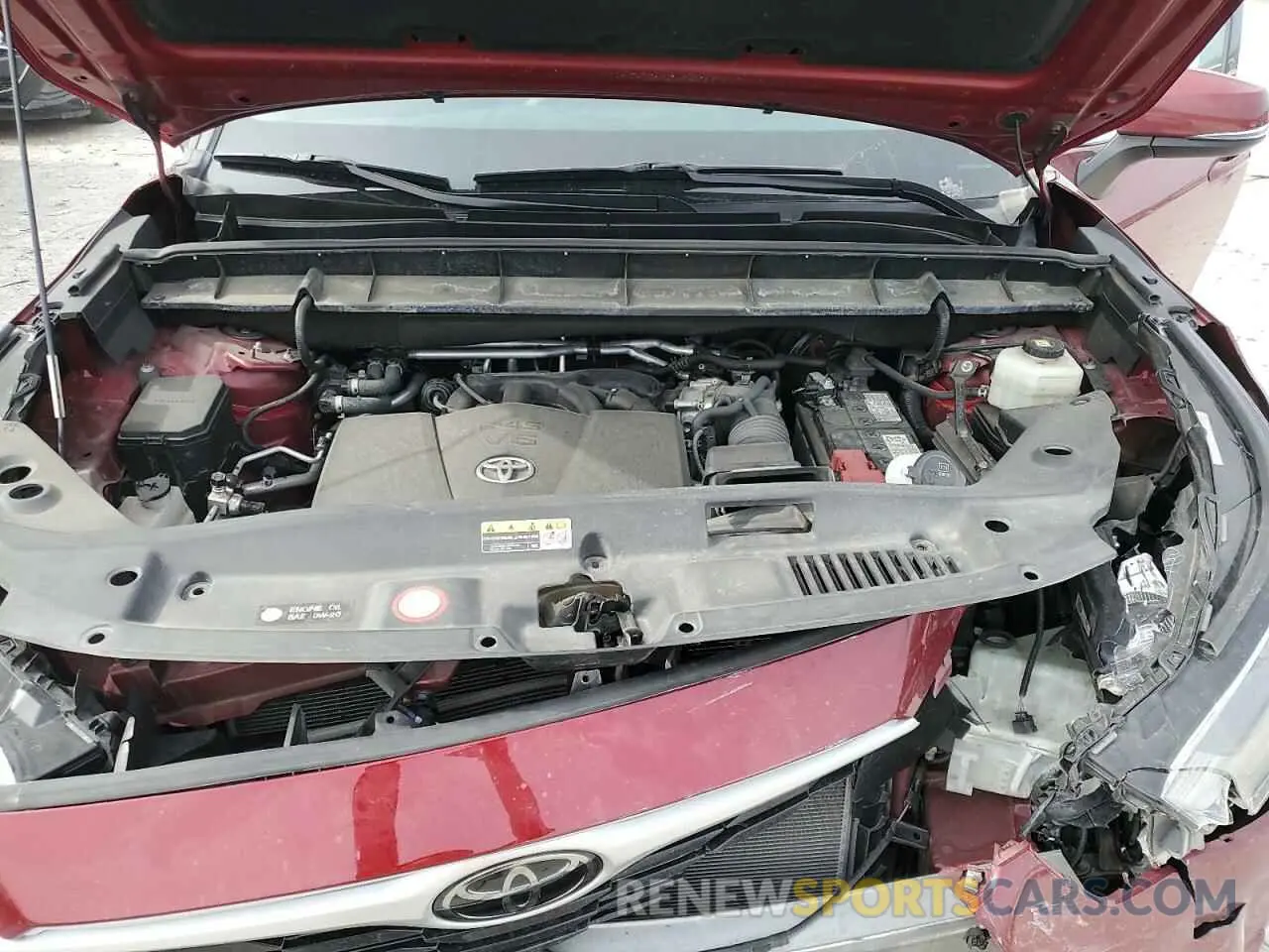 13 fotografías del automóvil dañado 5TDBZRBH1MS104473 TOYOTA HIGHLANDER 2021
