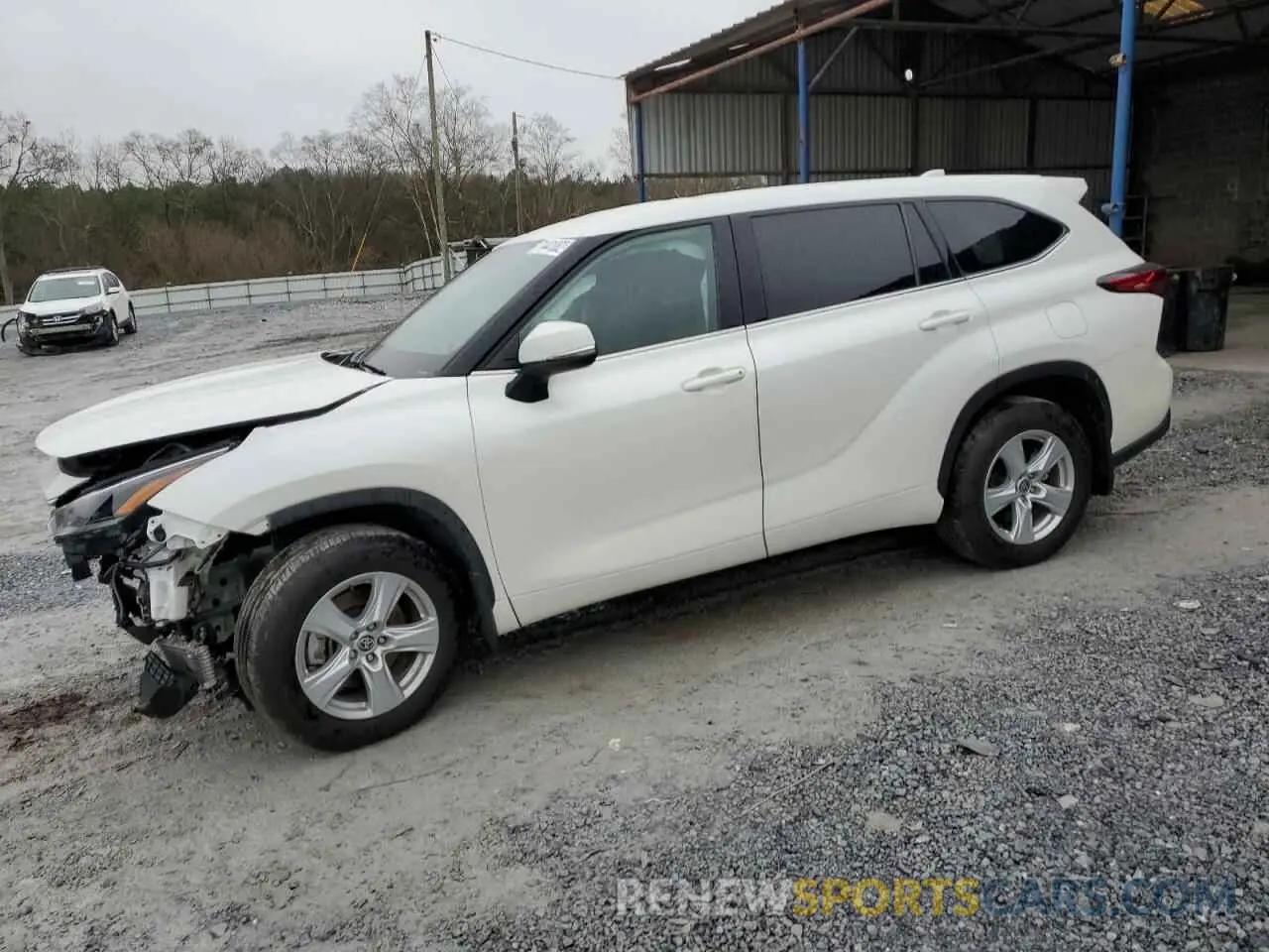 1 fotografías del automóvil dañado 5TDBZRBH1MS523861 TOYOTA HIGHLANDER 2021