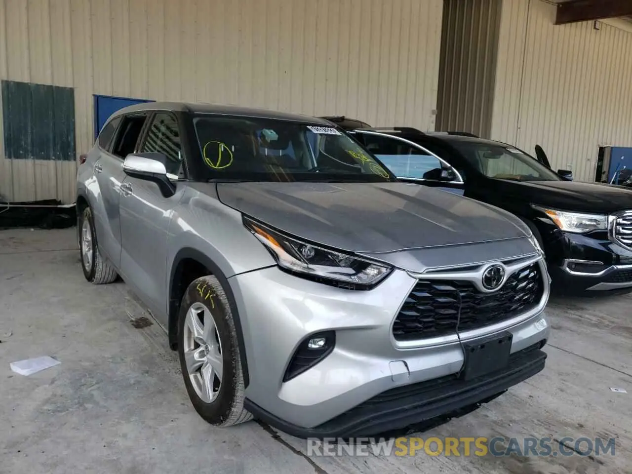 1 fotografías del automóvil dañado 5TDBZRBH2MS076182 TOYOTA HIGHLANDER 2021
