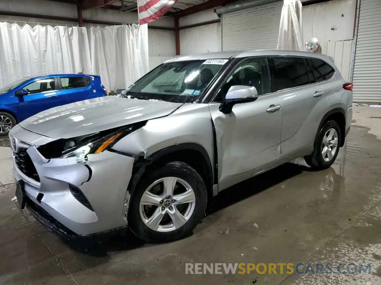 1 fotografías del automóvil dañado 5TDBZRBH2MS089515 TOYOTA HIGHLANDER 2021