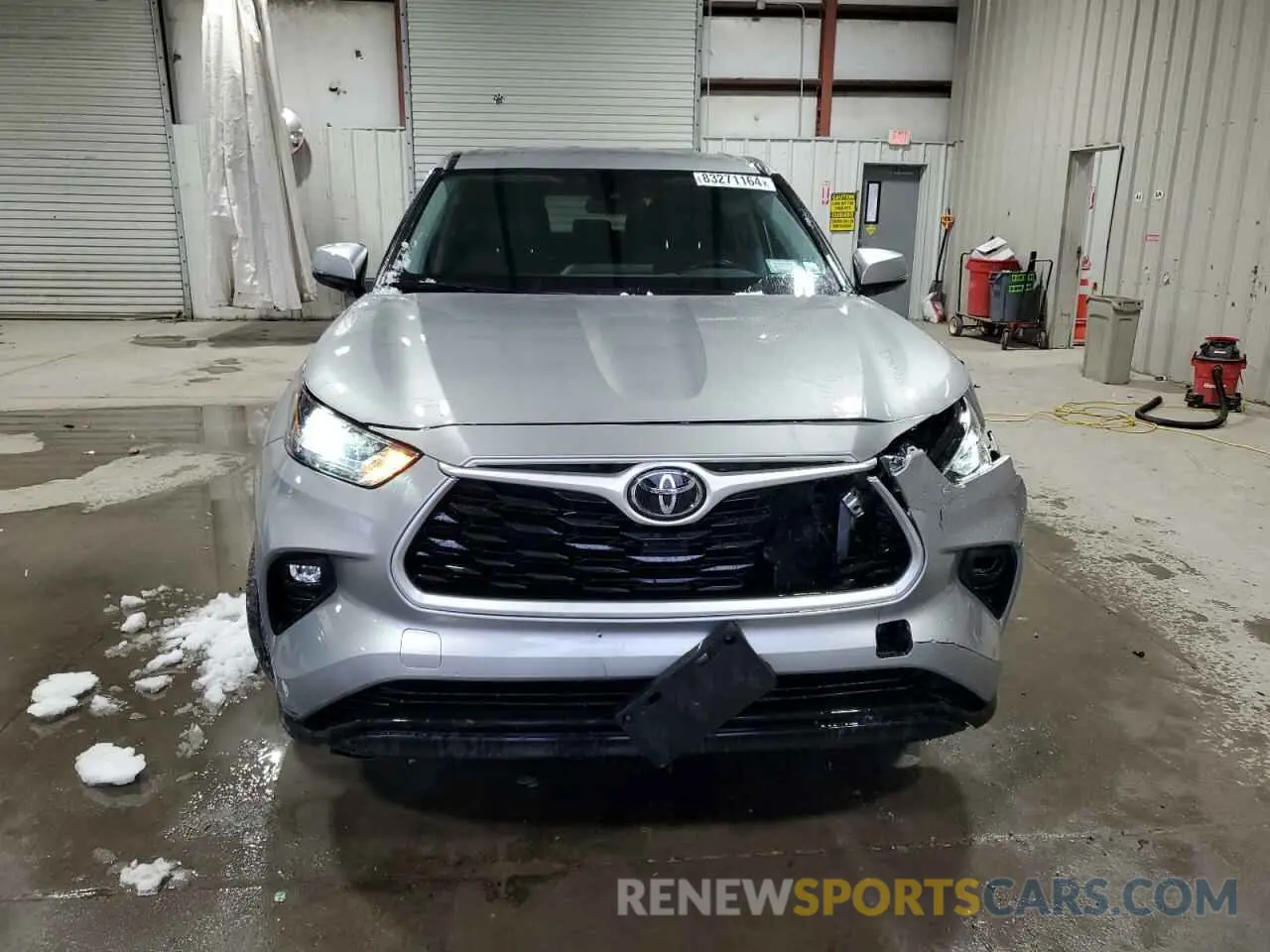5 fotografías del automóvil dañado 5TDBZRBH2MS089515 TOYOTA HIGHLANDER 2021