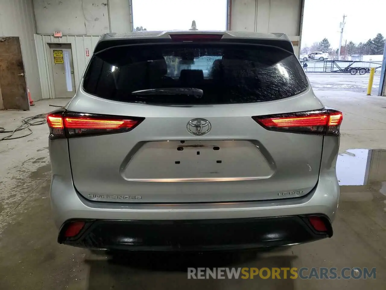 6 fotografías del automóvil dañado 5TDBZRBH2MS089515 TOYOTA HIGHLANDER 2021