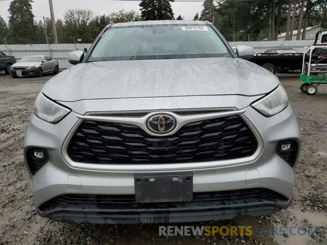 5 fotografías del automóvil dañado 5TDBZRBH2MS121847 TOYOTA HIGHLANDER 2021
