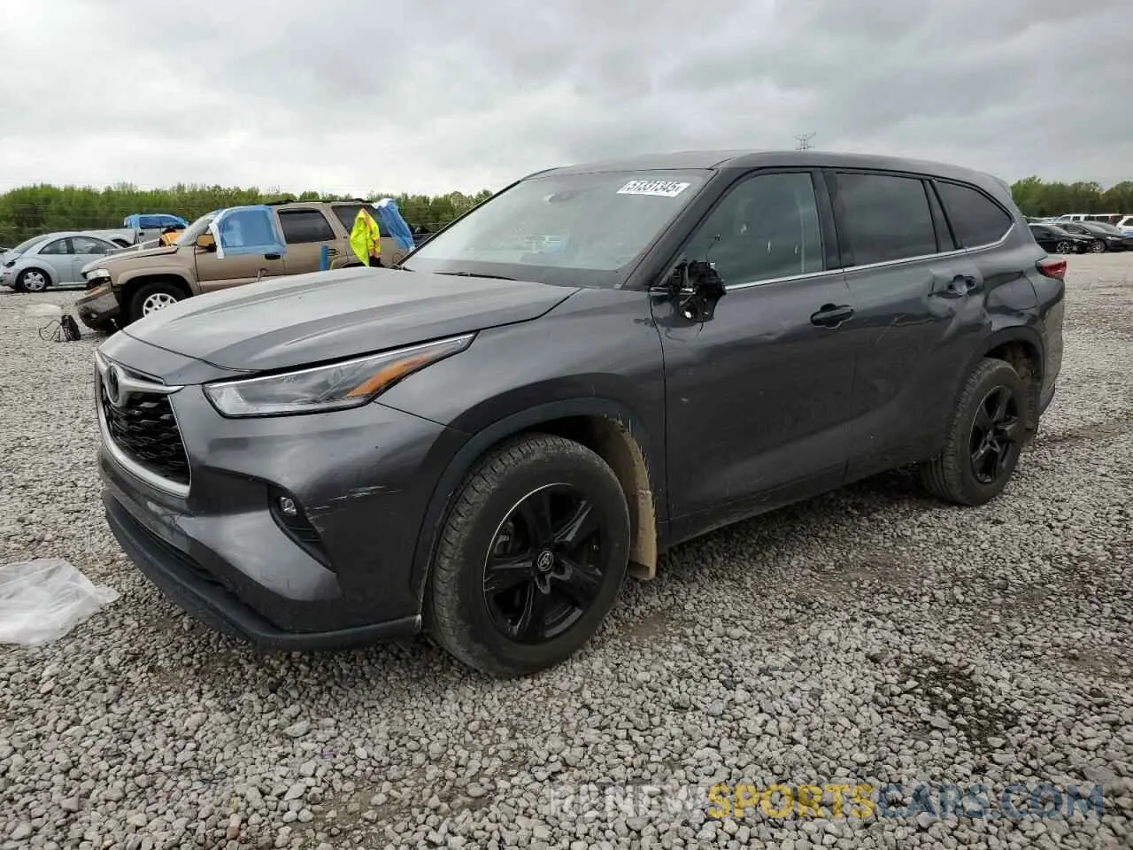 1 fotografías del automóvil dañado 5TDBZRBH3MS125597 TOYOTA HIGHLANDER 2021