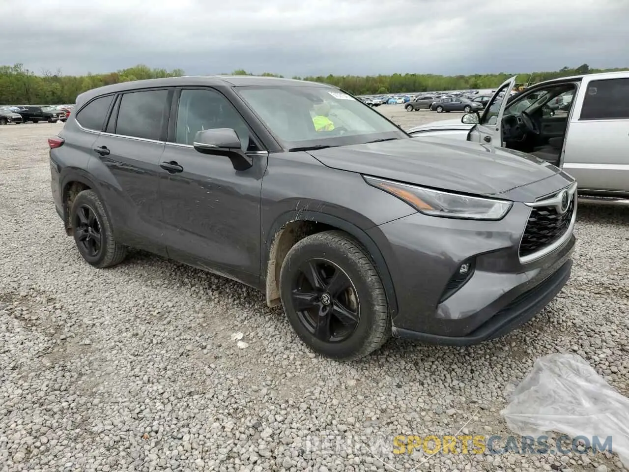 4 fotografías del automóvil dañado 5TDBZRBH3MS125597 TOYOTA HIGHLANDER 2021