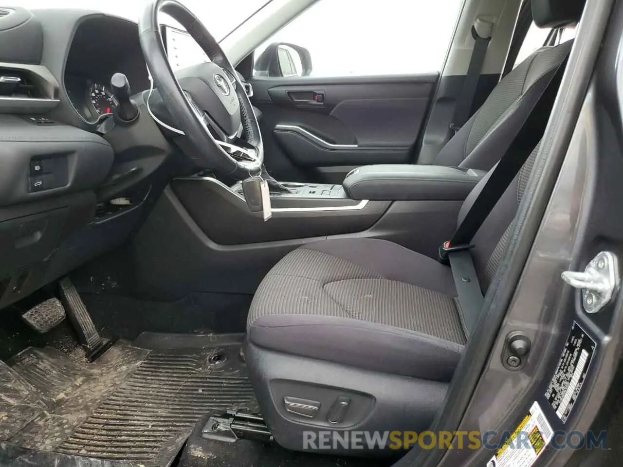 7 fotografías del automóvil dañado 5TDBZRBH3MS125597 TOYOTA HIGHLANDER 2021