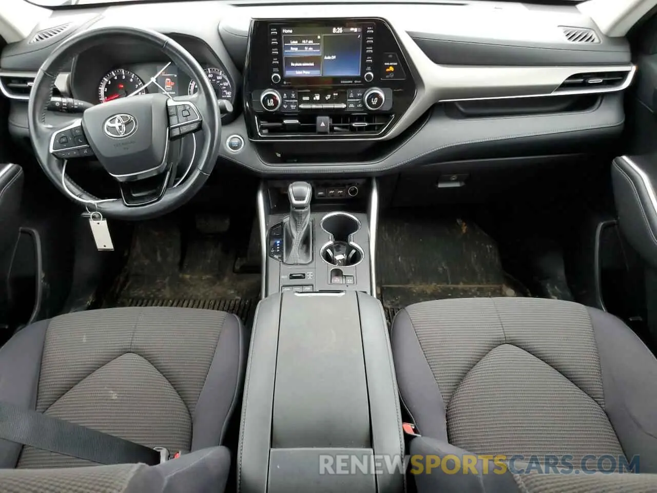 8 fotografías del automóvil dañado 5TDBZRBH3MS125597 TOYOTA HIGHLANDER 2021
