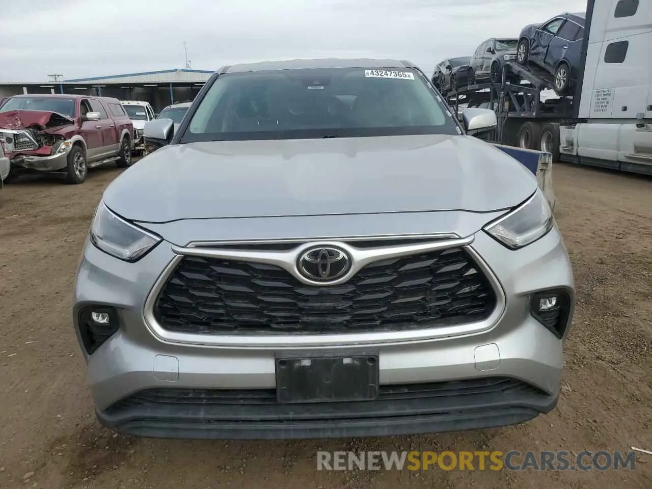 5 fotografías del automóvil dañado 5TDBZRBH3MS543822 TOYOTA HIGHLANDER 2021
