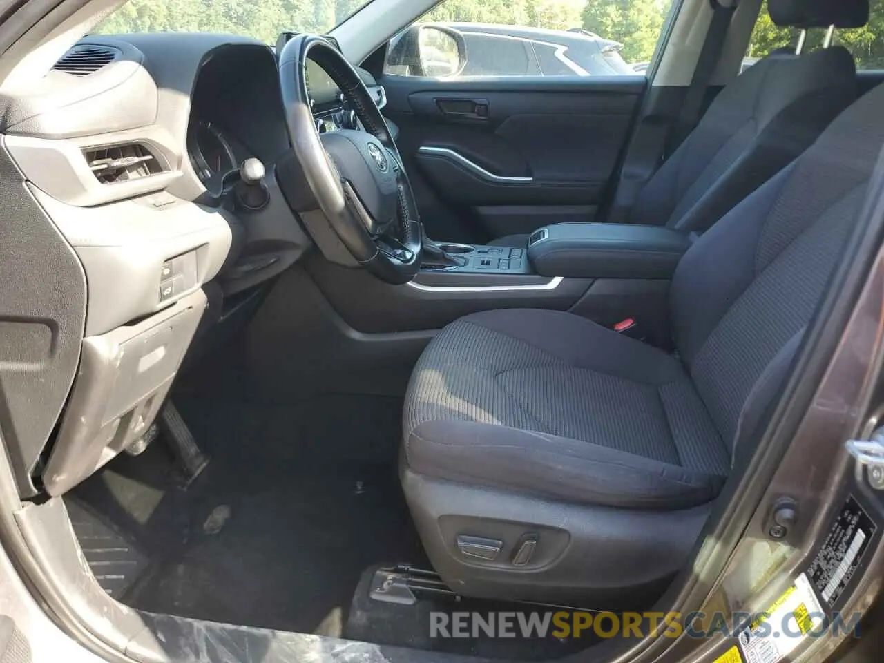 7 fotografías del automóvil dañado 5TDBZRBH4MS545269 TOYOTA HIGHLANDER 2021