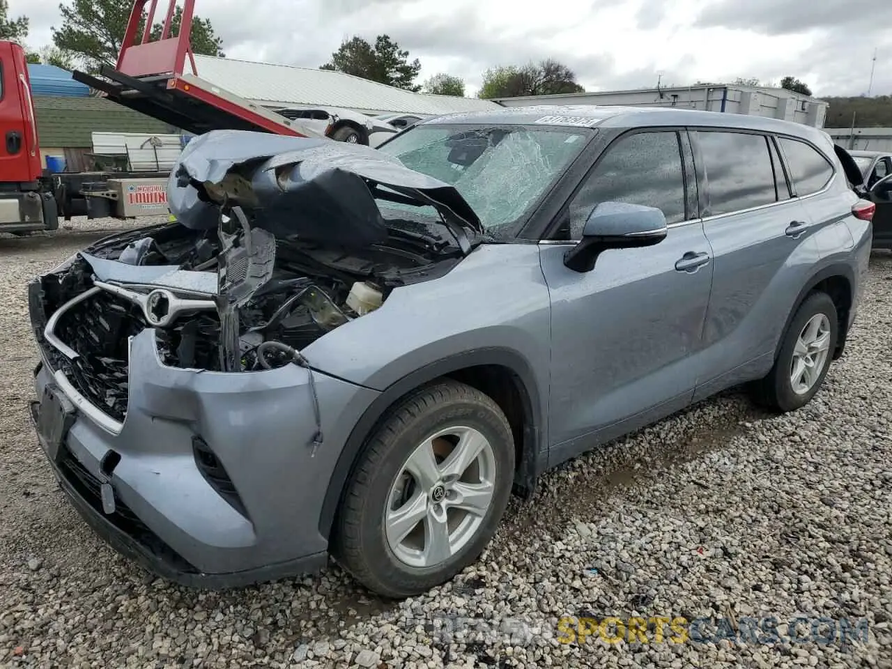 1 fotografías del automóvil dañado 5TDBZRBH5MS086012 TOYOTA HIGHLANDER 2021