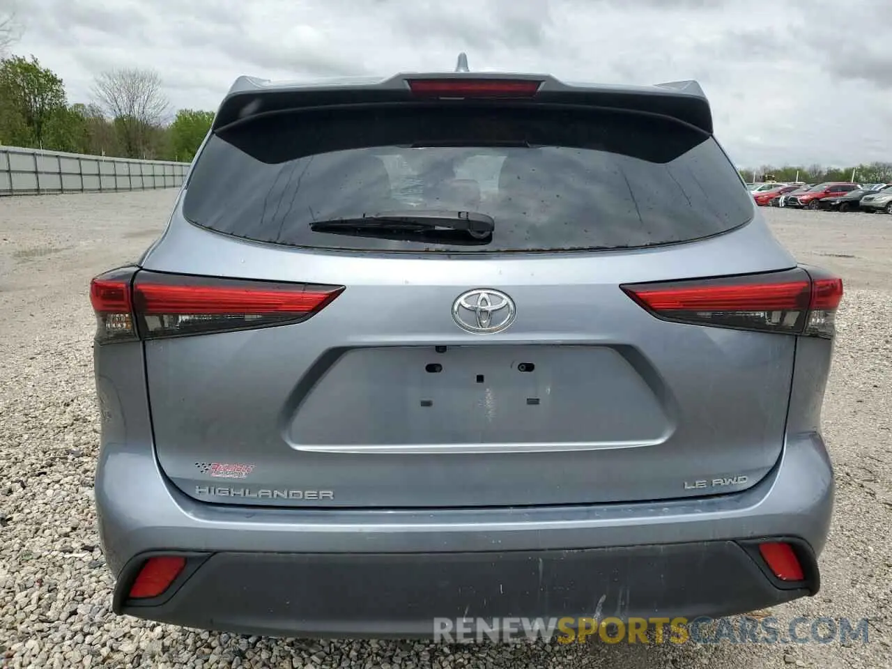 6 fotografías del automóvil dañado 5TDBZRBH5MS086012 TOYOTA HIGHLANDER 2021