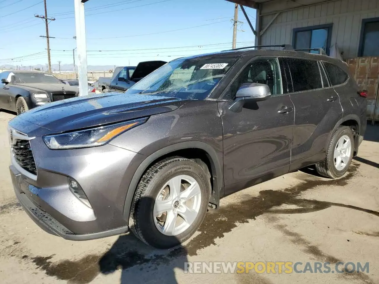 1 fotografías del automóvil dañado 5TDBZRBH6MS103626 TOYOTA HIGHLANDER 2021