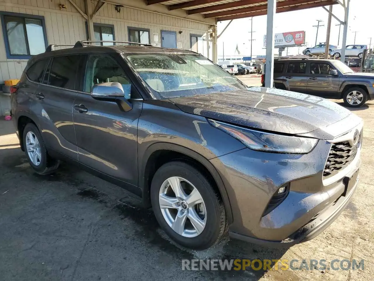 4 fotografías del automóvil dañado 5TDBZRBH6MS103626 TOYOTA HIGHLANDER 2021