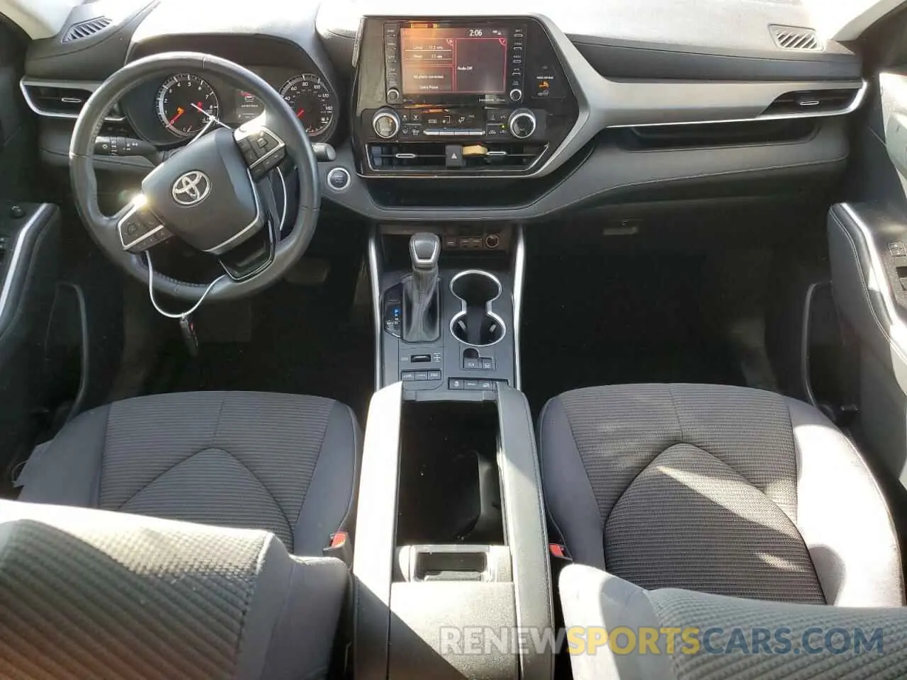 8 fotografías del automóvil dañado 5TDBZRBH6MS103626 TOYOTA HIGHLANDER 2021