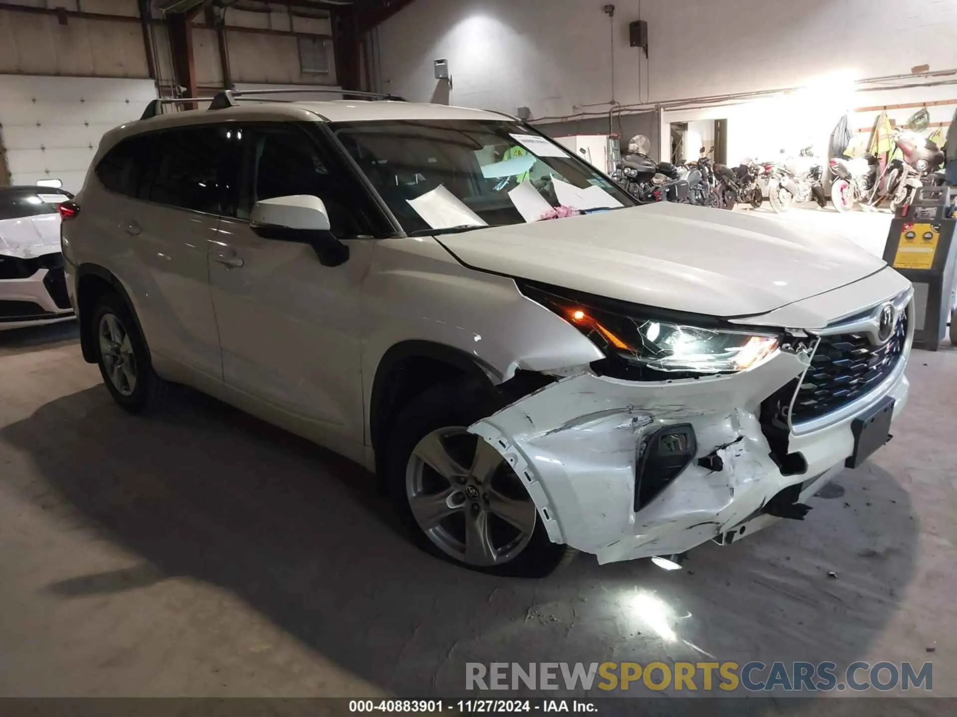 1 fotografías del automóvil dañado 5TDBZRBH6MS137596 TOYOTA HIGHLANDER 2021