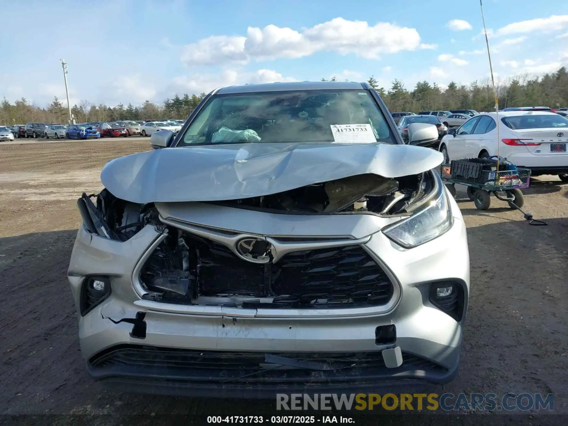 11 fotografías del automóvil dañado 5TDBZRBH7MS073469 TOYOTA HIGHLANDER 2021