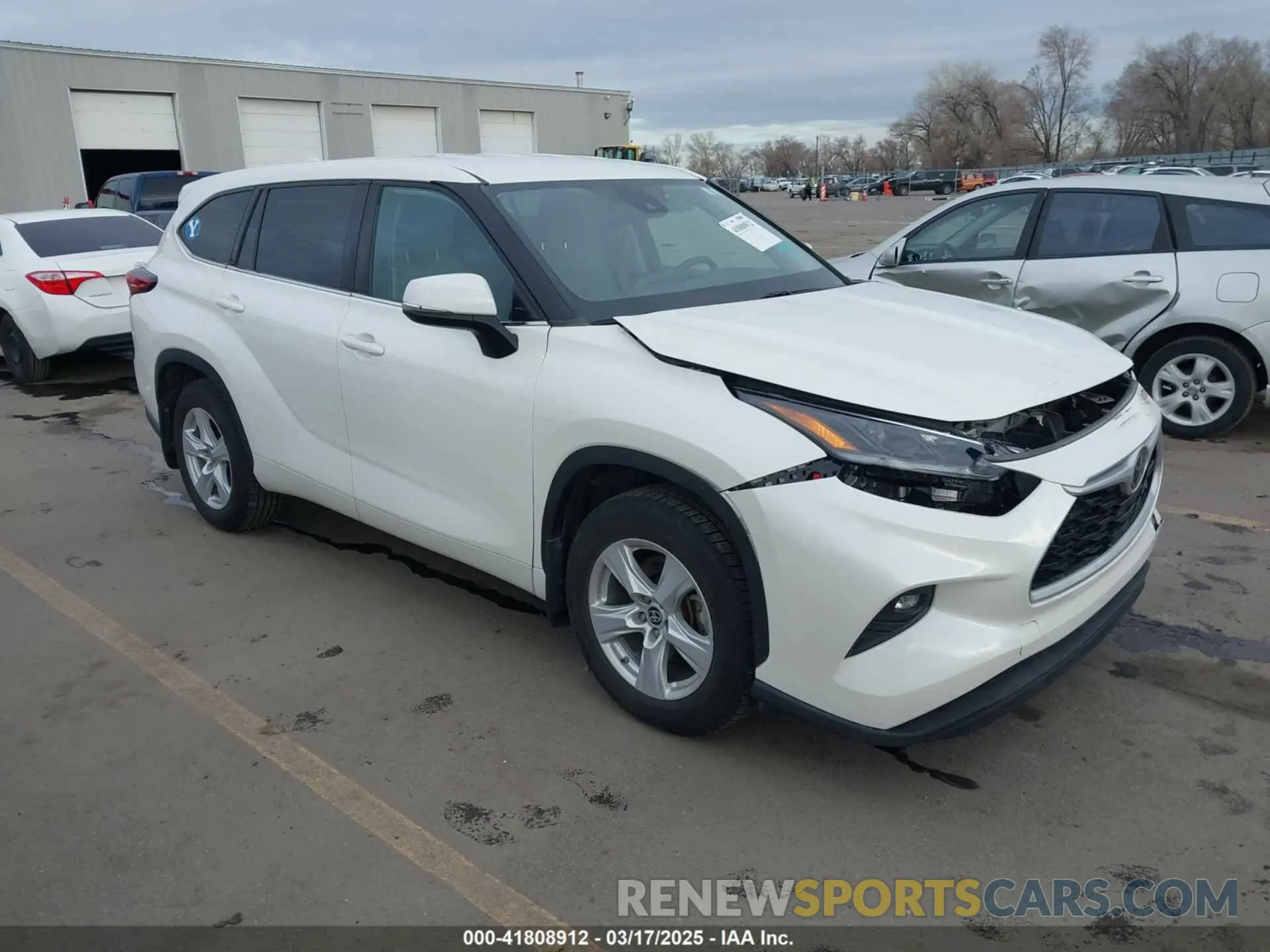 1 fotografías del automóvil dañado 5TDBZRBH9MS110697 TOYOTA HIGHLANDER 2021