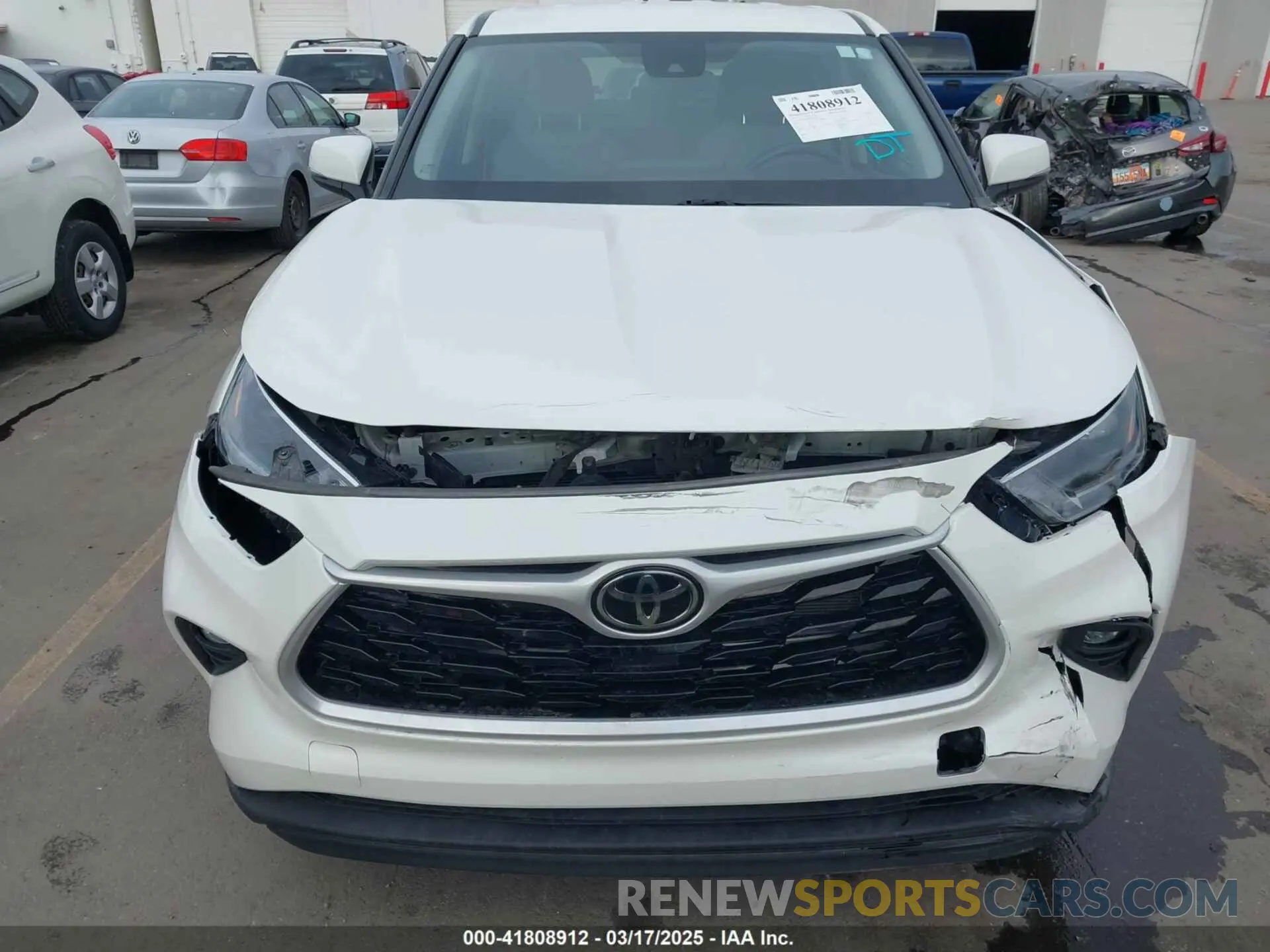12 fotografías del automóvil dañado 5TDBZRBH9MS110697 TOYOTA HIGHLANDER 2021
