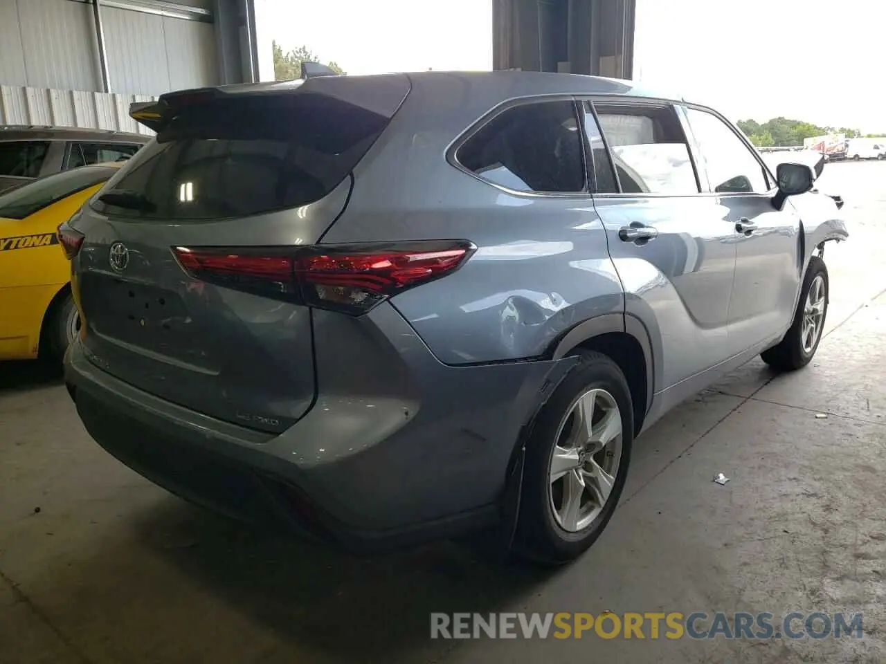 4 fotografías del automóvil dañado 5TDBZRBH9MS115916 TOYOTA HIGHLANDER 2021