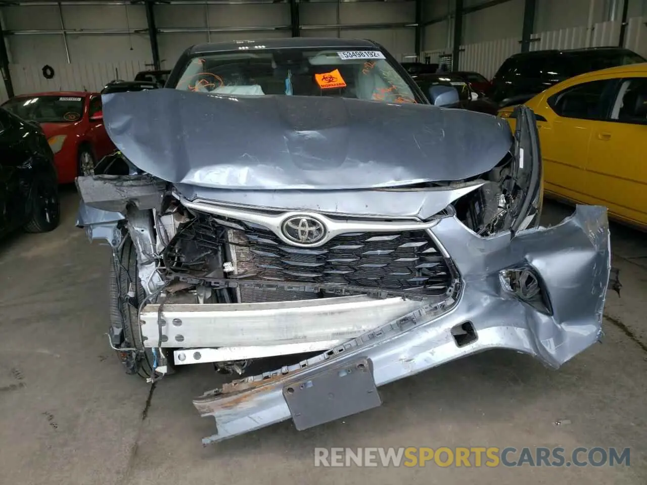 9 fotografías del automóvil dañado 5TDBZRBH9MS115916 TOYOTA HIGHLANDER 2021