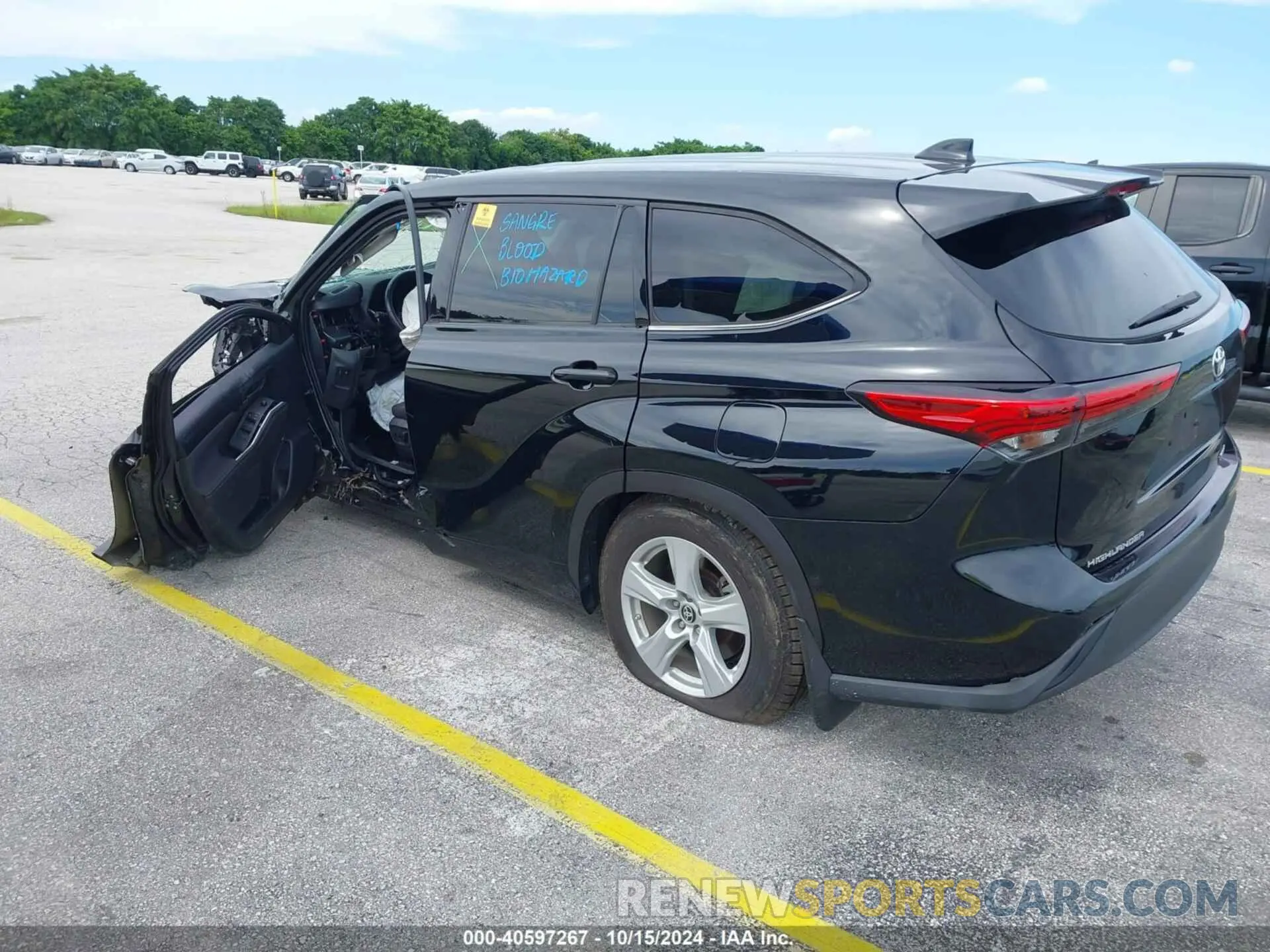 3 fotografías del automóvil dañado 5TDBZRBH9MS523106 TOYOTA HIGHLANDER 2021