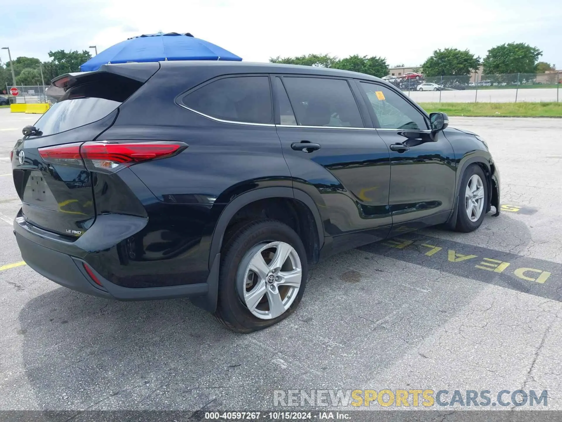 4 fotografías del automóvil dañado 5TDBZRBH9MS523106 TOYOTA HIGHLANDER 2021