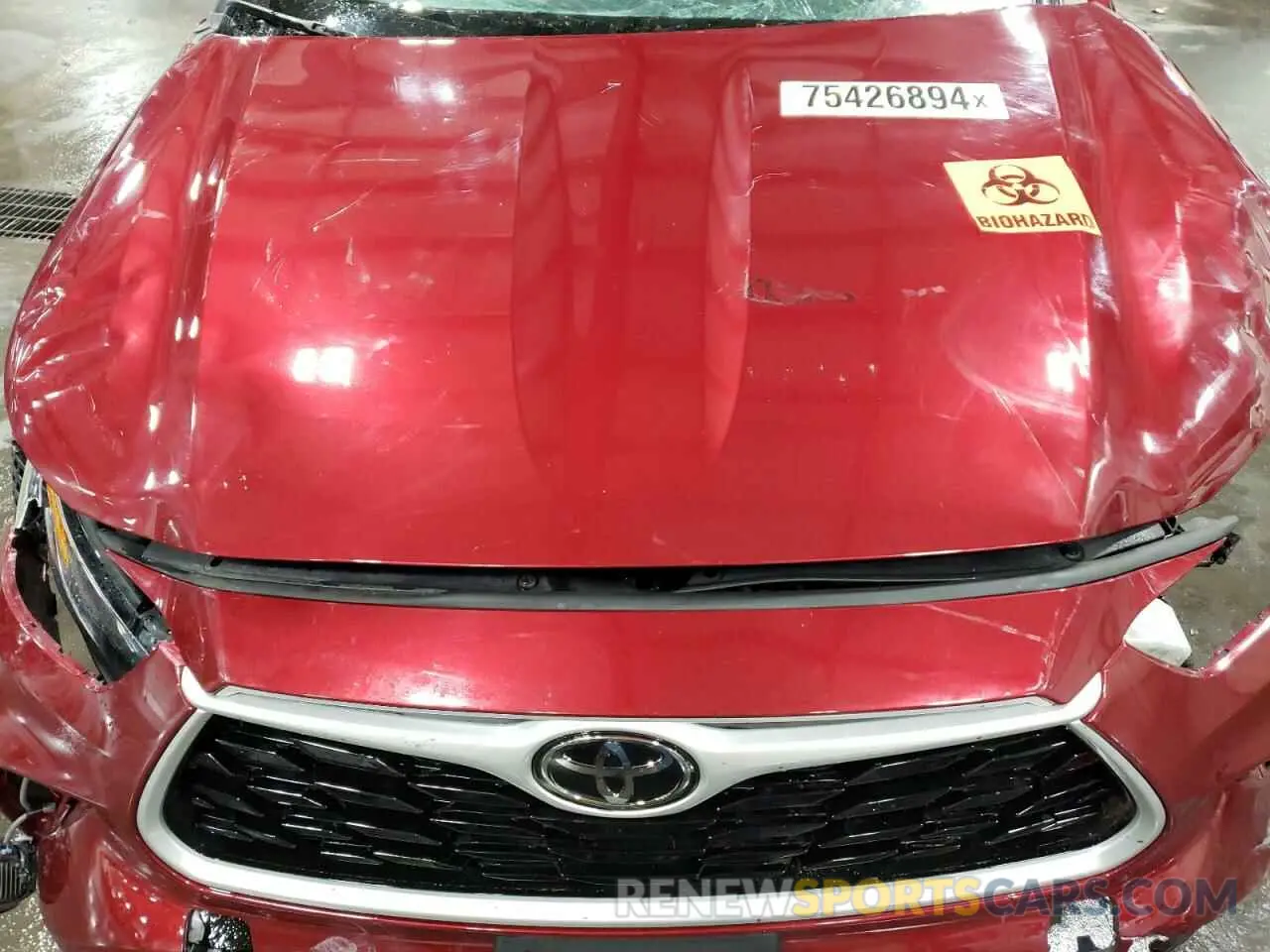 11 fotografías del automóvil dañado 5TDBZRBHXMS532140 TOYOTA HIGHLANDER 2021