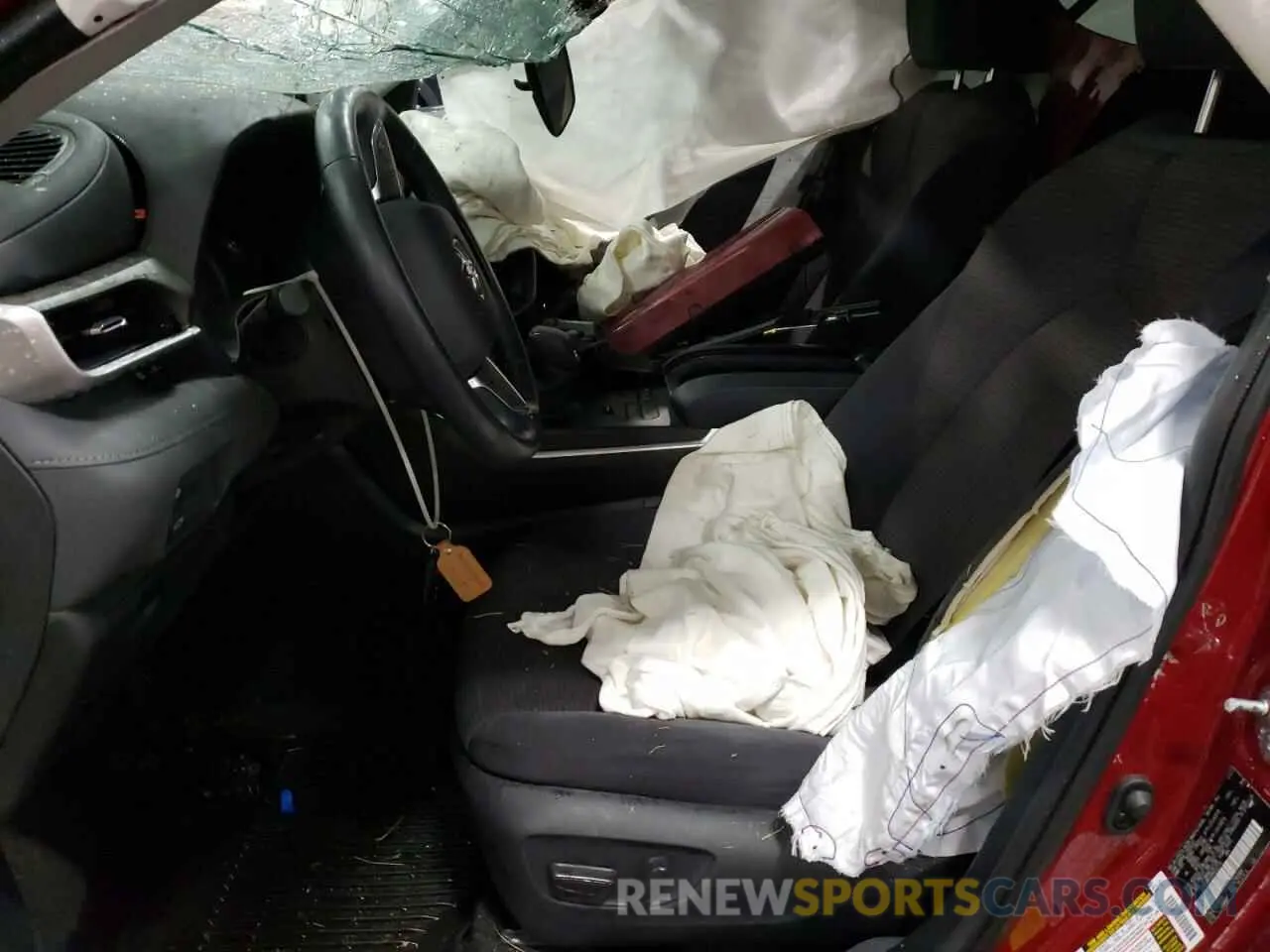 7 fotografías del automóvil dañado 5TDBZRBHXMS532140 TOYOTA HIGHLANDER 2021